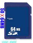 50 x 64mb secure digital sd memory card genuine chips  