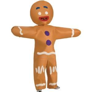   After   Gingerbread Man Plus Adult Costume / Brown   Size X Large
