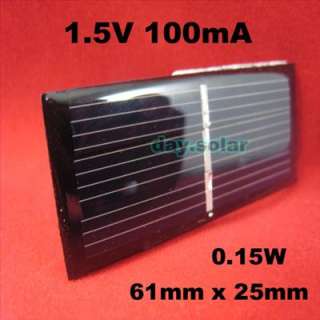 Various MONOCRYSTALLINE Mini Solar Power Cell PCB Panel Charge Battery 