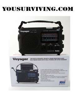 The Voyager   Solar AM FM Weather Band Radio  