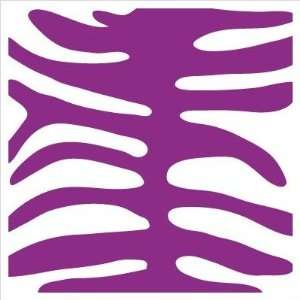   Animal Print Stretched Wall Art Size: 18 x 18, Color: Purple: Home
