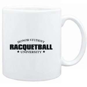  Mug White  Honor Student Racquetball University  Sports 