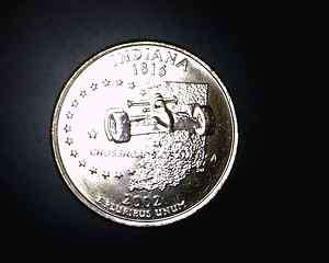 2002 P Indiana Unc. State quarter Coin  