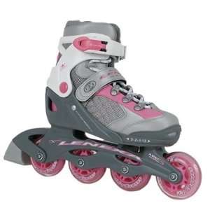  Lenexa Adjustable Inline Skates Pink Grey Beginner Girls Boys 