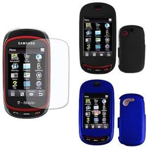   Faceplate Cover + LCD Screen Protector for Samsung Gravity Touch T669