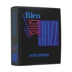Rico Select Jazz Filed Alto Saxophone Reeds Strength 4 Soft Box of 10 