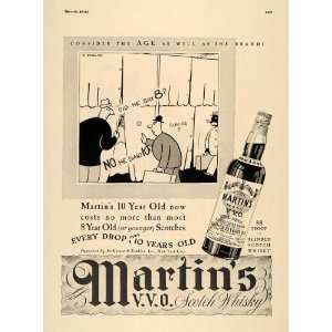  1937 Ad Martins V.V.O. Scotch Whiskey Aged Blended Old 