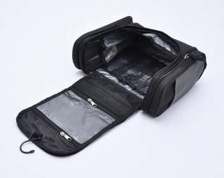 New Zipper Black Hanging Toiletry Travel Bag Organizer  