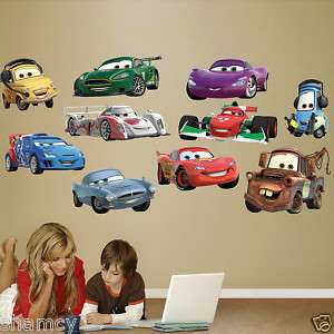 Disney Pixar Fathead Cars 2 Collection Wall Peel Off  