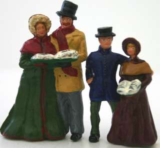 Toy soldier Victorian Christmas Family Carolers set miniature figurine 