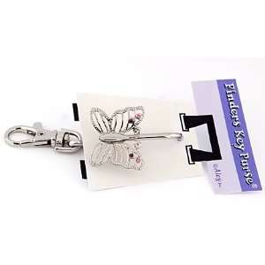  Finders Key Purse Silver Butterfly Keychain By Alexx Inc 
