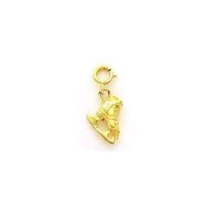  14k Gold Ice Skate Charm [Jewelry]: Home & Kitchen