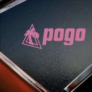  POGO Pink Decal Snow Surf Skate Board Truck Window Pink 