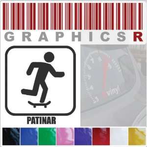 Sticker Decal Graphic   Skateboarding Skate Board Tricks Patinar A102 