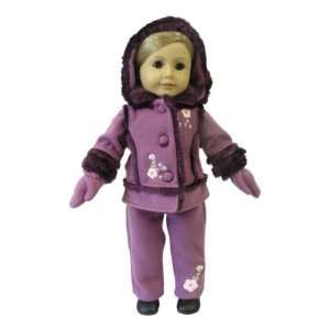  American Girl Doll Clothes Purple Snowsuit Toys & Games