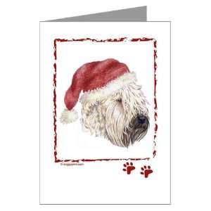 Merry Christmas Soft Coated Wheaten Greeting Cards Art Greeting Cards 