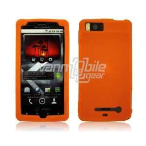 VMG Orange Premium Soft Silicone Rubber Gel Skin Case + Premium Car 