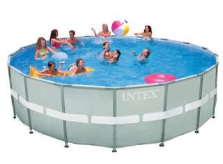 INTEX 18 x 52 Ultra Frame Swimming Pool Set & Sand Filter Pump 