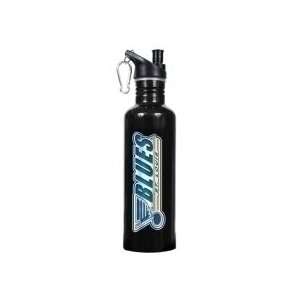   Louis Blues 26oz Black Stainless Steel Water Bottle with Pop Up Spout