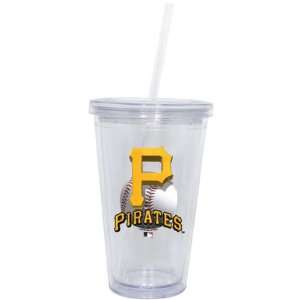 Pittsburgh Pirates Double Wall Tumbler with Straw  Sports 