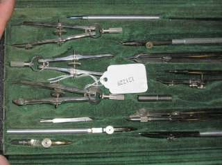 Tachro Inc. West Germany Large Drafting Set Dividers Pens Compasses 