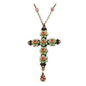  Amazing Cross Medallion Necklace by Michal Negrin Adorned 