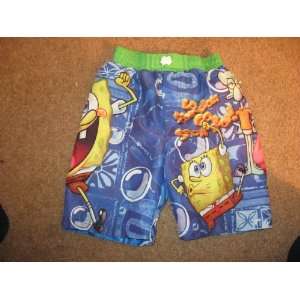  Spongebob Square Pants Swim Trunks Boys Size 3t 