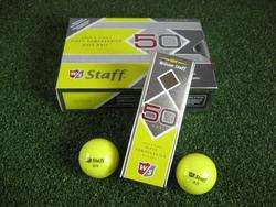 New Wilson Staff Elite Yellow Golf Balls One Dozen Balls  