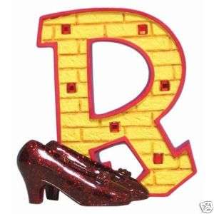 The WIZARD OF OZ Letter R Alphabet With Ruby Slippers  
