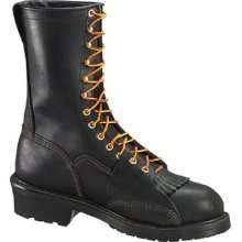   804 6370 Logger or Lineman Safety Toe Work Boots 8 W USA NEW  