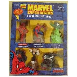 1997 Marvel Super Heroes Figurine Set Featuring Spiderman