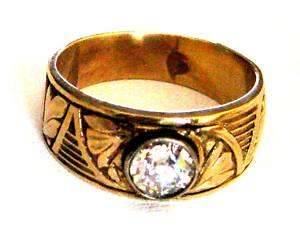 Antique 14K Yellow Gold & Diamond Ring  