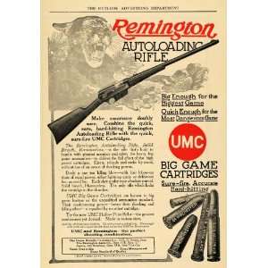   Rifle Cougar Game Hunting   Original Print Ad