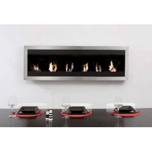 Bio Blaze Square Flame X LARGE Ventless Wall Mount BioFireplace with 