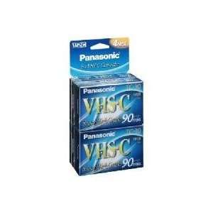  PANASONIC Super High grade Vhs c Videocassette 4 pack   NV 