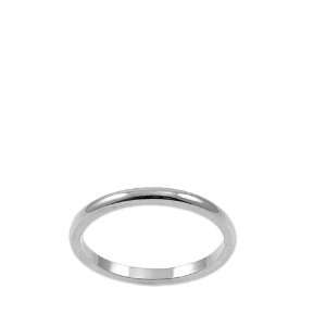   Gold, Classic Plain Polished Band Ring 2mm Wide Size 10.5 Jewelry